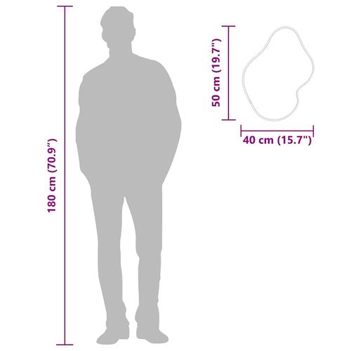 Lustro ścienne, złote, 50x40 cm na Arena.pl