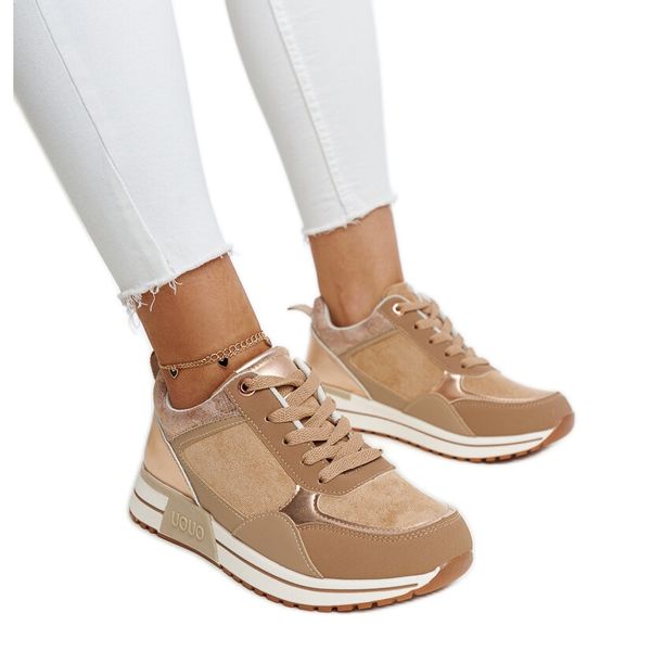 Brązowe sneakersy na platformie r.39 zdjęcie 1