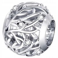 Charms Zawieszka Charms Gałązki Cyrkonie Charmsy Trusky