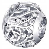 Charms Zawieszka Charms Gałązki Cyrkonie Charmsy Trusky