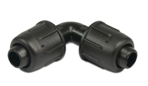 Kolano 90° PP 25 mm lock 4bar czarny na Arena.pl