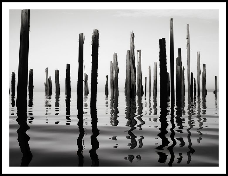 Plakat 100x75cm Refleksje Nad Wodą zdjęcie 3