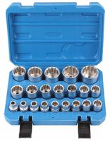 ZESTAW KLUCZY NASADEK 1/2'' NASADKI GWIAZDKA 12-KĄTNA SPLINE 8-36mm