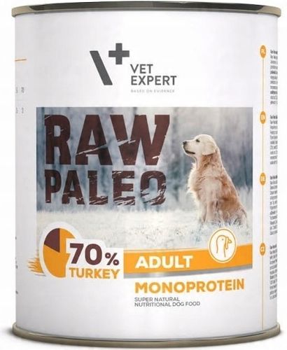 Mokra karma dla psów dorosłych indyk Raw Paleo 12 x puszka 800g na Arena.pl
