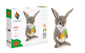 Zabawka kreatywna dla dzieci i dorosłych - Origami 3D Królik 747 elementy