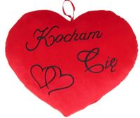 pluszowe serce kocham cię  37cm | s1569