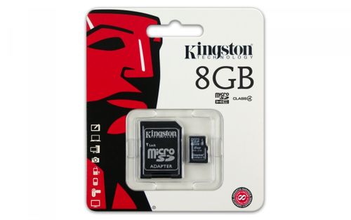 Kingston microSDHC  8GB class 4 + adapter na Arena.pl