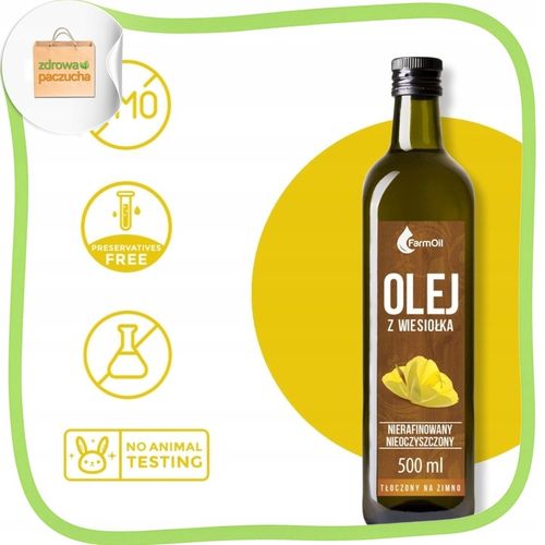 OLEJ Z WIESIOŁKA DWULETNIEGO TłoczonyNaZimno 500ml na Arena.pl