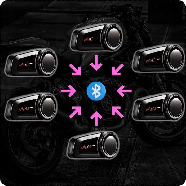 INTERKOM MOTOCYKLOWY BLUTOOTH MAXTO M2 POLSKI LEKTOR zdjęcie 7