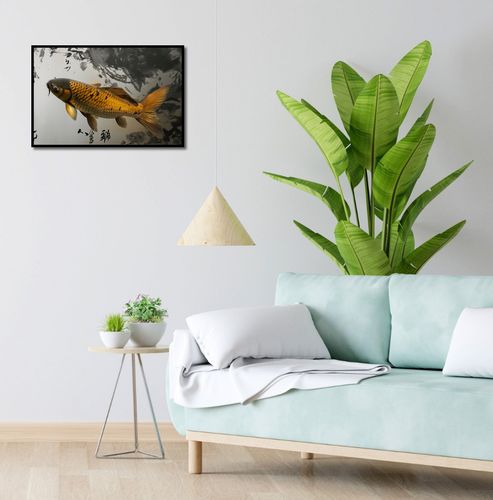 Plakat 60x40cm Spokojna Ryba Koi na Arena.pl