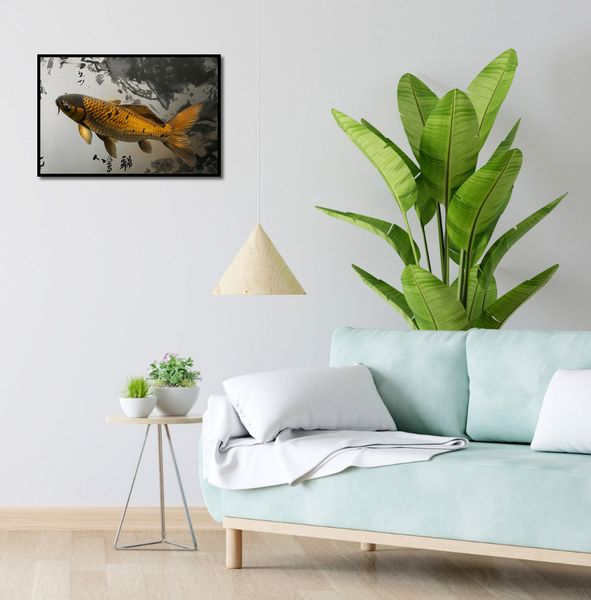 Plakat 60x40cm Spokojna Ryba Koi zdjęcie 4