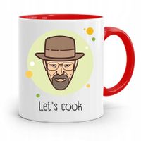 Kubek Czerwony Dla Kucharza Kucharki Let's Cook Z Nadrukiem Ze Zdjęciem