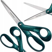 FISKARS NOŻYCZKI NOŻYCE UNIWERSALNE KRAWIECKIE STALOWE OSTRE ZIELONE 21cm
