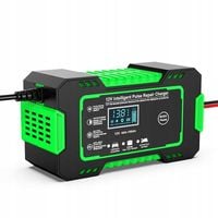 AUTOMATYCZNY PROSTOWNIK ŁADOWARKA DO AKUMULATORA MOCNY LCD 12V 6A