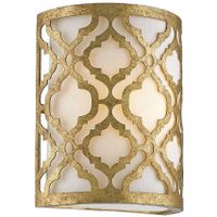 Kinkiet LAMPA ścienna GN-ARABELLA1 Elstead GILDED NOLA klasyczna OPRAWA abażurowa wzory złote białe