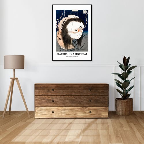 Obraz 30x50cm Design Lantern Ghost, Hokusai Vintage do Salonu na Arena.pl