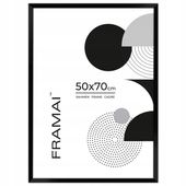 Ramka na zdjęcia czarna 50x70 cm Nowoczesna ramka na plakat Eko MDF