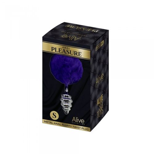 plug metal anal fluffly twist plug s dark purple na Arena.pl