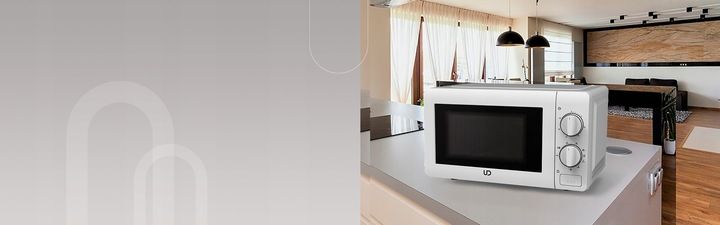 BIAŁA KUCHENKA MIKROFALOWA UD MIKROFALÓWKA MIKROFALA GRILL WOLNOSTOJĄCA zdjęcie 13