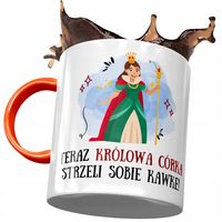 Kubek Pomarańczowy Dla Córki Dzień Dziecka Prezent Z Nadrukiem Ze Zdjęciem