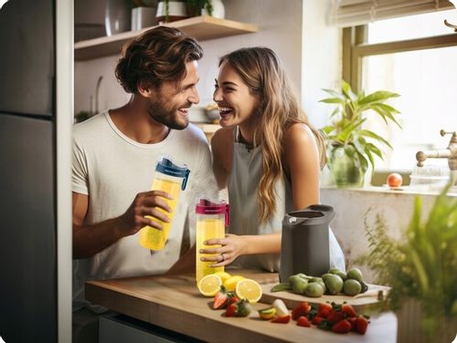 Blender ręczny kielichowy do koktajli 2 butelki smoothie 350W na Arena.pl