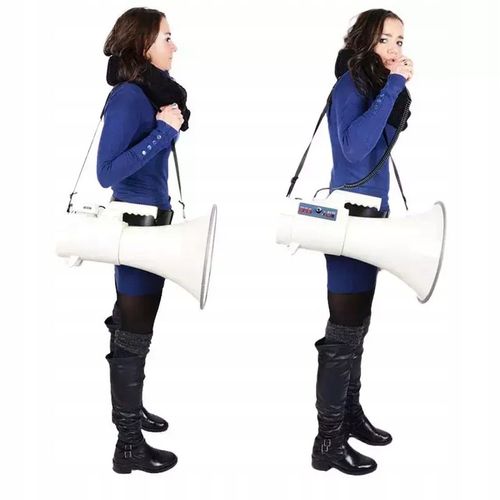 Mocny MEGAFON 45W bateria MEGA-PRO60 USB SD BST na Arena.pl