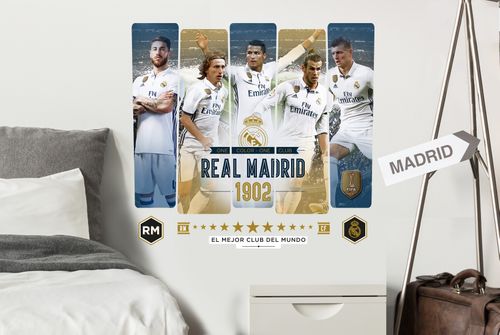 Real Madrid wall sticker players 1 sheet na Arena.pl