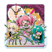 "Gushing Over Magical Girls" Puchichoko Mini Acrylic Clock Magical Girls Tres Magia