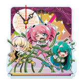 "Gushing Over Magical Girls" Puchichoko Mini Acrylic Clock Magical Girls Tres Magia