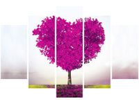 OBRAZ TREE OF LOVE MIŁOŚĆ SERCE PRZYRODA
