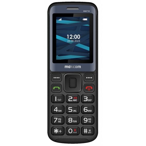Telefon - MAXCOM MM 718 CZARNY zdjęcie 1