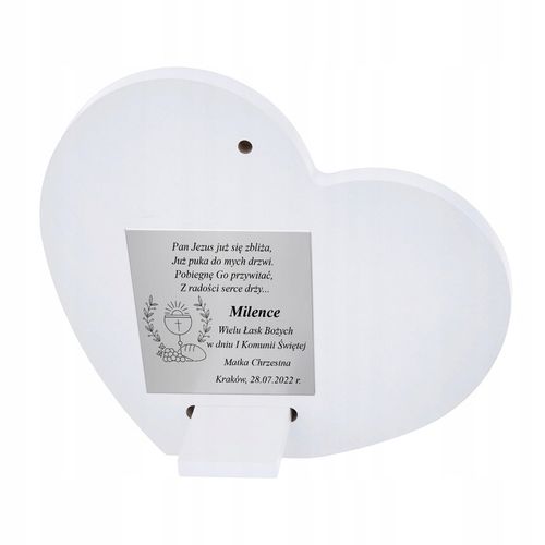 PAMIĄTKA PIERWSZEJ KOMUNII ŚWIĘTEJ OBRAZEK PREZENT NA KOMUNIĘ Z GRAWEREM na Arena.pl