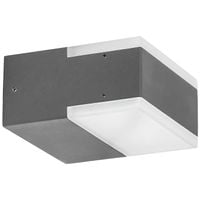 Zewnętrzna LAMPA ścienna BONA 8060 Rabalux prostokątna OPRAWA elewacyjna LED 9W 4000K kinkiet IP54 grafitowy