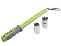 Klucz teleskopowy z 2 nasadkami 17-19 i 21-23 mm, CrV, gumowany