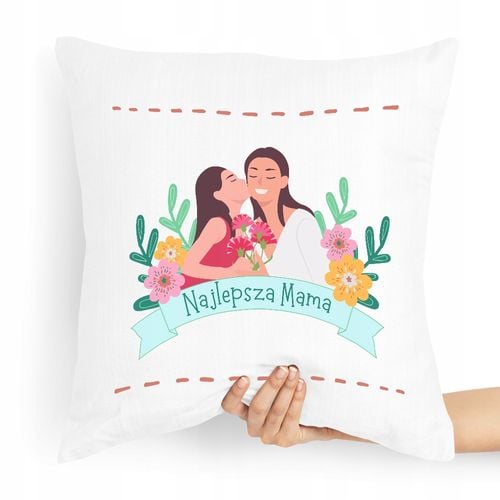 Poduszka Prezent Upominek Dla Mamy Najlepsza Mama Z Nadrukiem Ze Zdjęciem na Arena.pl