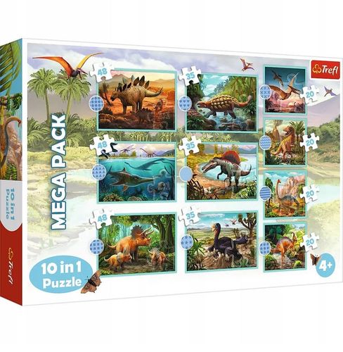 PUZZLE 10W1 W ŚWIECIE DINOZAURÓW 90390 na Arena.pl