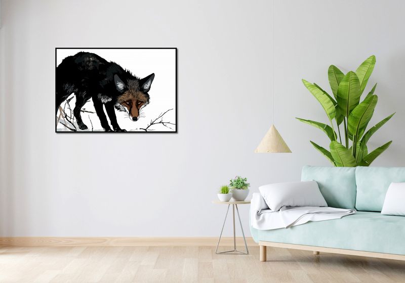 Plakat 100x70cm Nieufny Lis zdjęcie 4