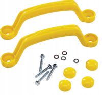 Zestaw uchwytów rączek plastikowych na plac zabaw - żółte