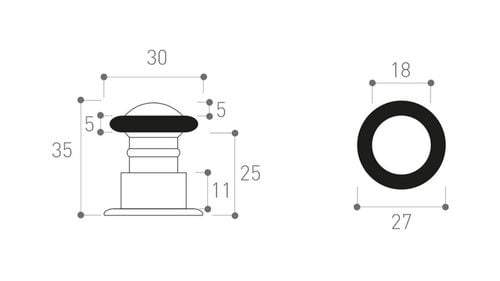 odbój drzwiowy mosiądz patyna retro - mp odb odpr na Arena.pl