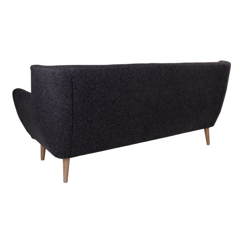 Czarna sofa trzyosobowa Monte na Arena.pl