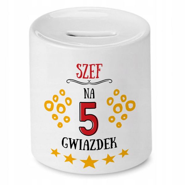 Dla Szefa Skarbonka Na Urodziny Na Prezent Z Nadrukiem Ze Zdjęciem zdjęcie 1