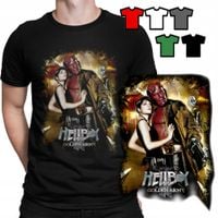 KOSZULKA T-SHIRT MĘSKI WZORY DO WYBORU - HELLBOY FILMY SERIALE - XS