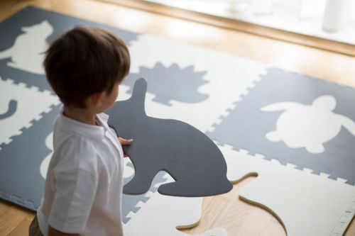 MATA PIANKOWA EVA ZWIERZĄTKA DUŻE PUZZLE 180x120 cm DLA DZIECI RICOKIDS na Arena.pl