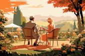 Plakat 60x40cm Retro Randka