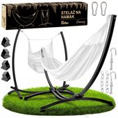 Stelaż 2w1 na hamak i krzesło brazylijskie czarny