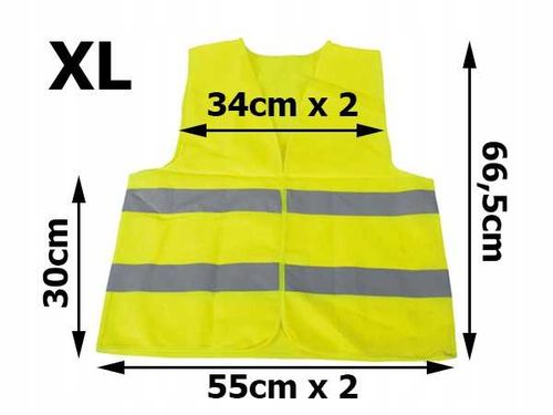 kamizelka odblaskowa żółta xl na Arena.pl