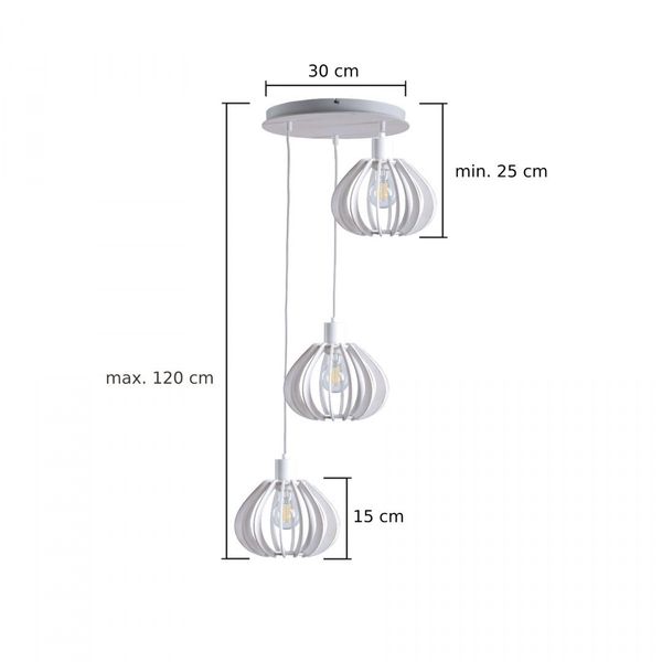 Lampa wisząca 3xE27 NICOLETA 806 zdjęcie 6