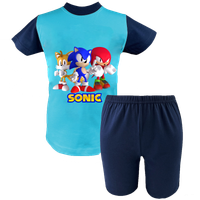 Krótka Piżama dziecięca Sonic - Szybki jak błyskawica