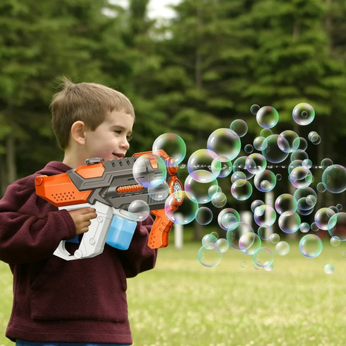 pistolet na bańki i wodę elektryczny automatyczny karabin wodny 2w1 na Arena.pl