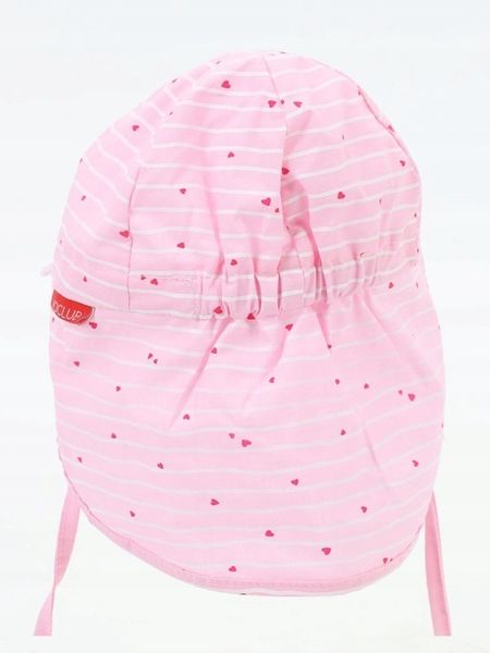 KAPELUSZ PRZEDŁUŻANY ochrona CZAPKA Z DASZKIEM bawełna RÓŻ 44/46 Y801o zdjęcie 2